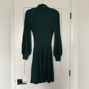 Emerald green dress